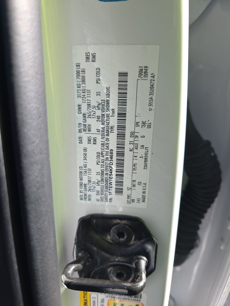 2019 Ford F-150 XL AWD