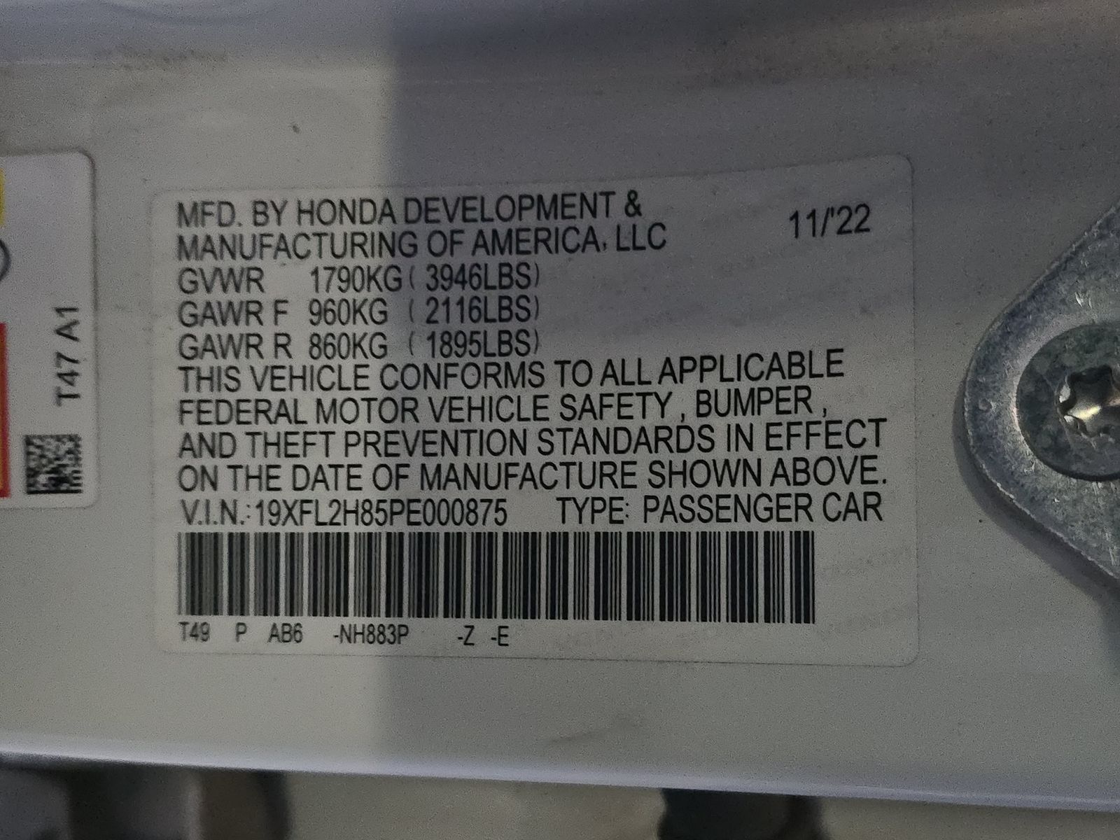 2023 Honda Civic Sport FWD