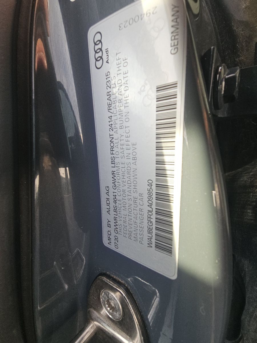 2020 Audi A3 2.0T S line Premium AWD