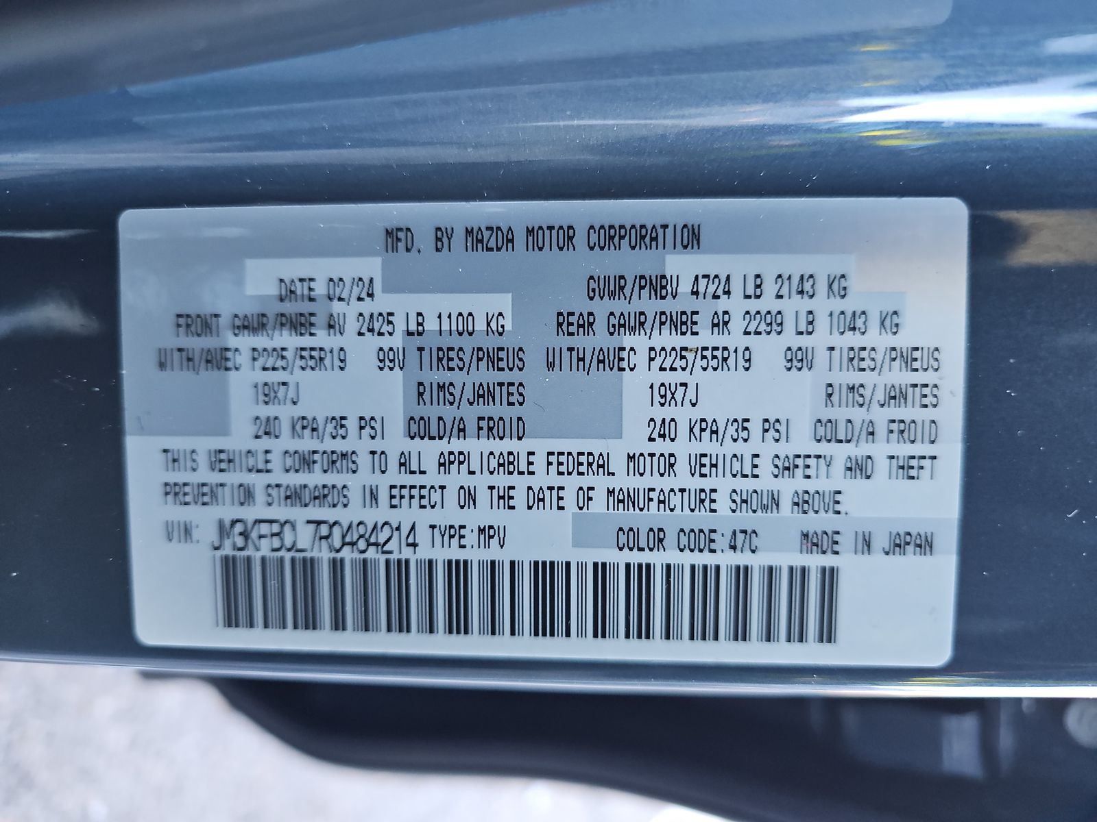 2024 MAZDA CX-5 2.5 S Carbon Edition AWD