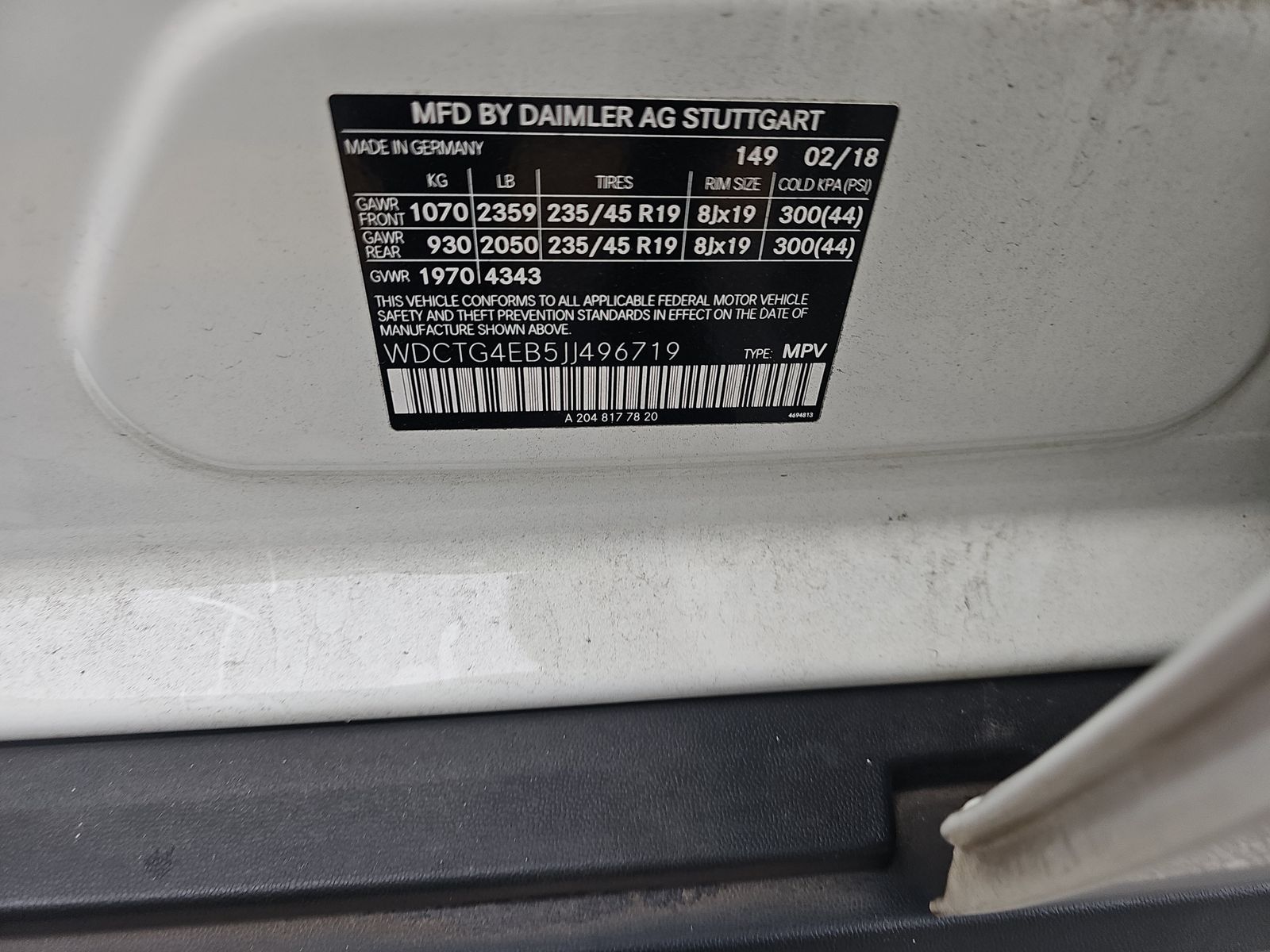 2018 Mercedes-Benz GLA GLA 250 FWD