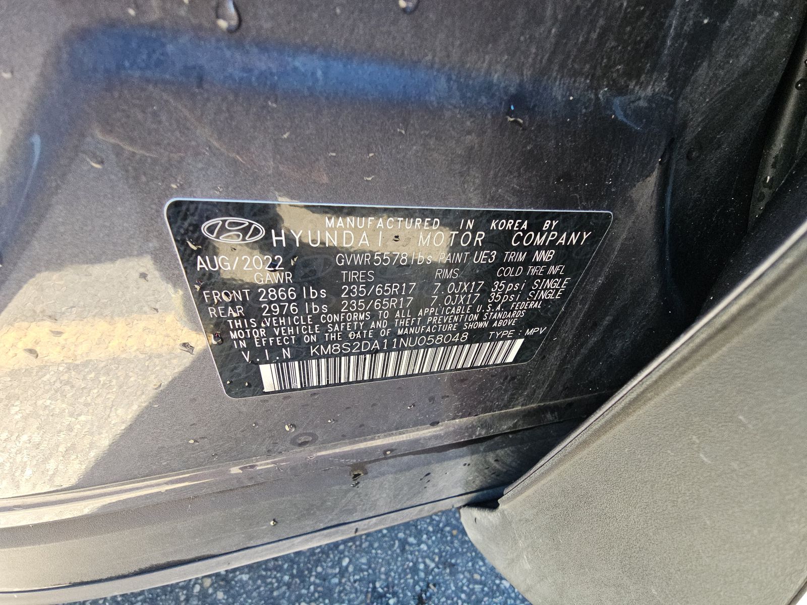 2022 Hyundai Santa Fe Hybrid Blue AWD