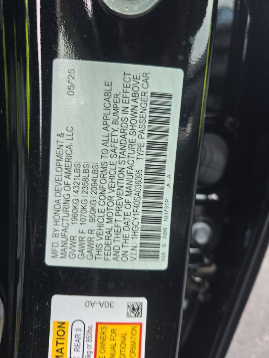 2025 Honda Accord SE FWD