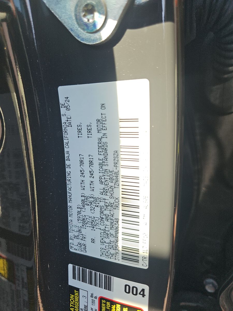 2024 Toyota Tacoma SR5 RWD