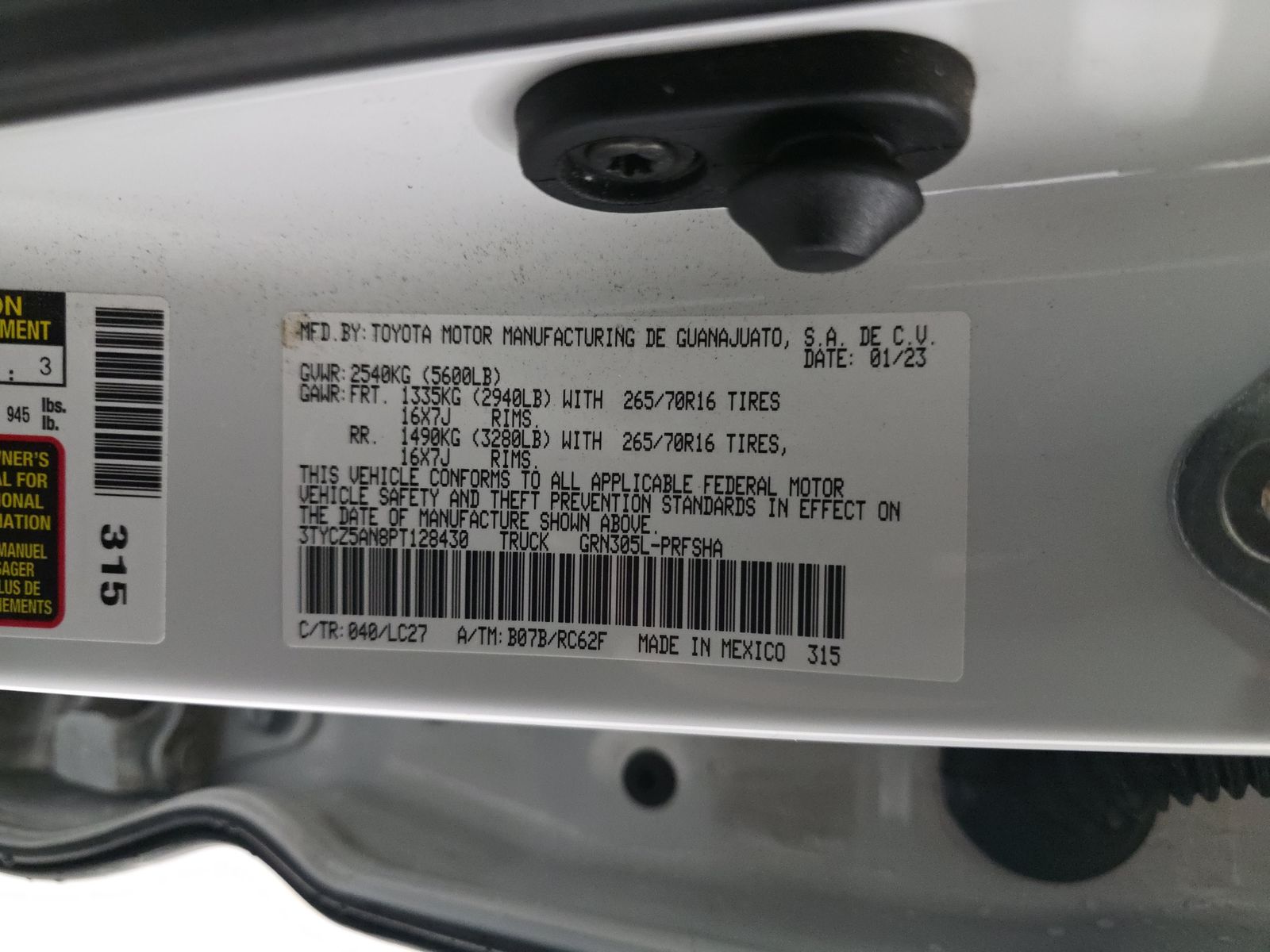 2023 Toyota Tacoma TRD Off-Road AWD