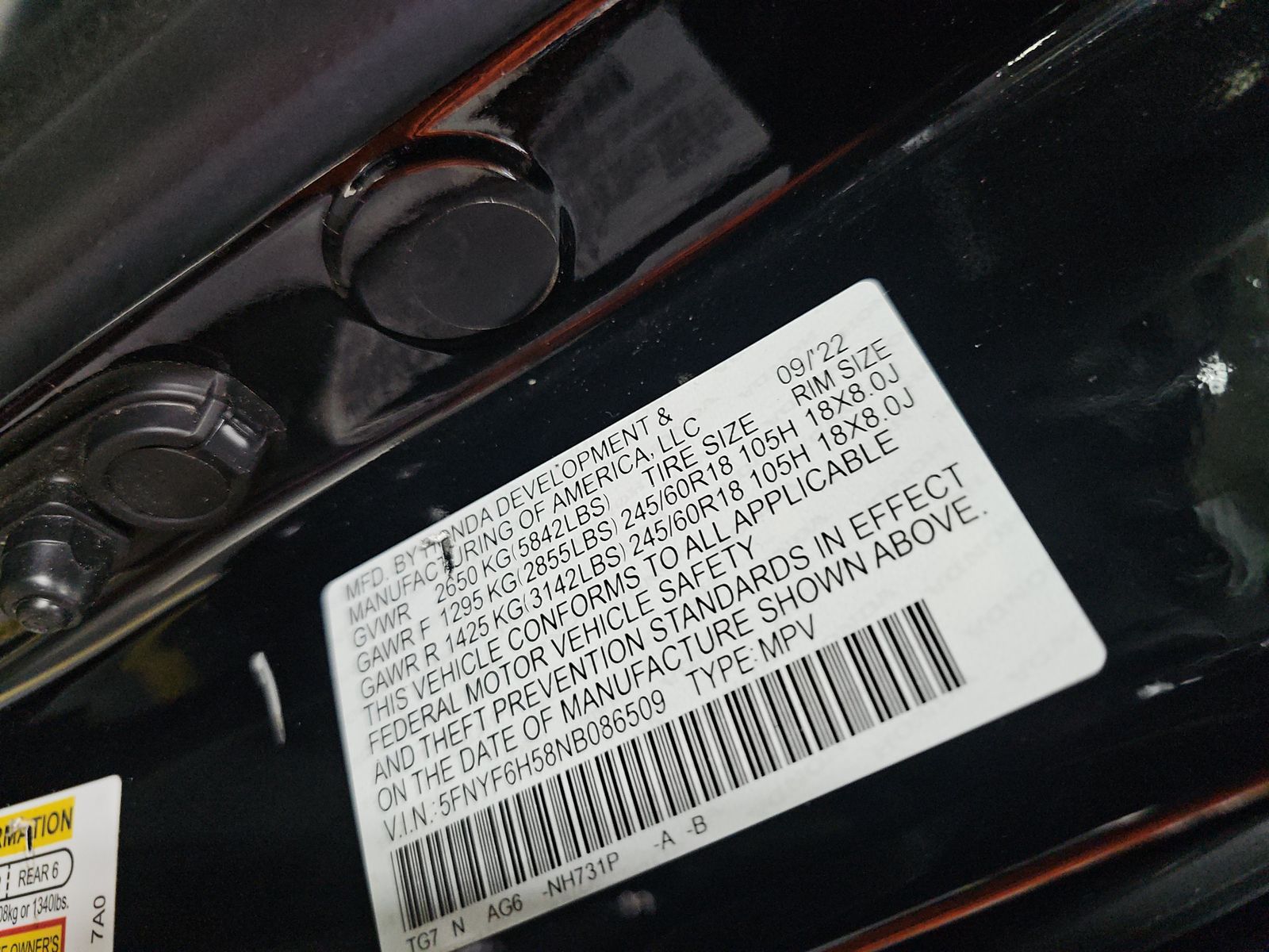 2022 Honda Pilot EX-L AWD