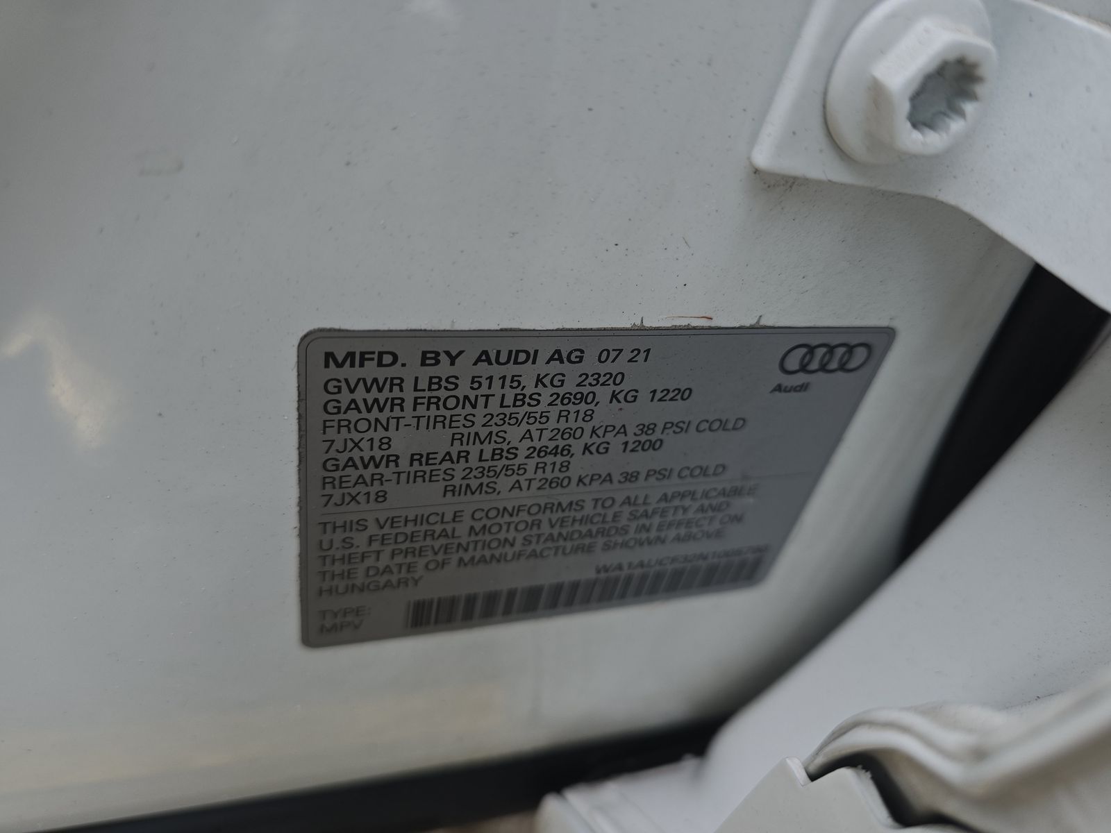 2022 Audi Q3 2.0T Premium AWD