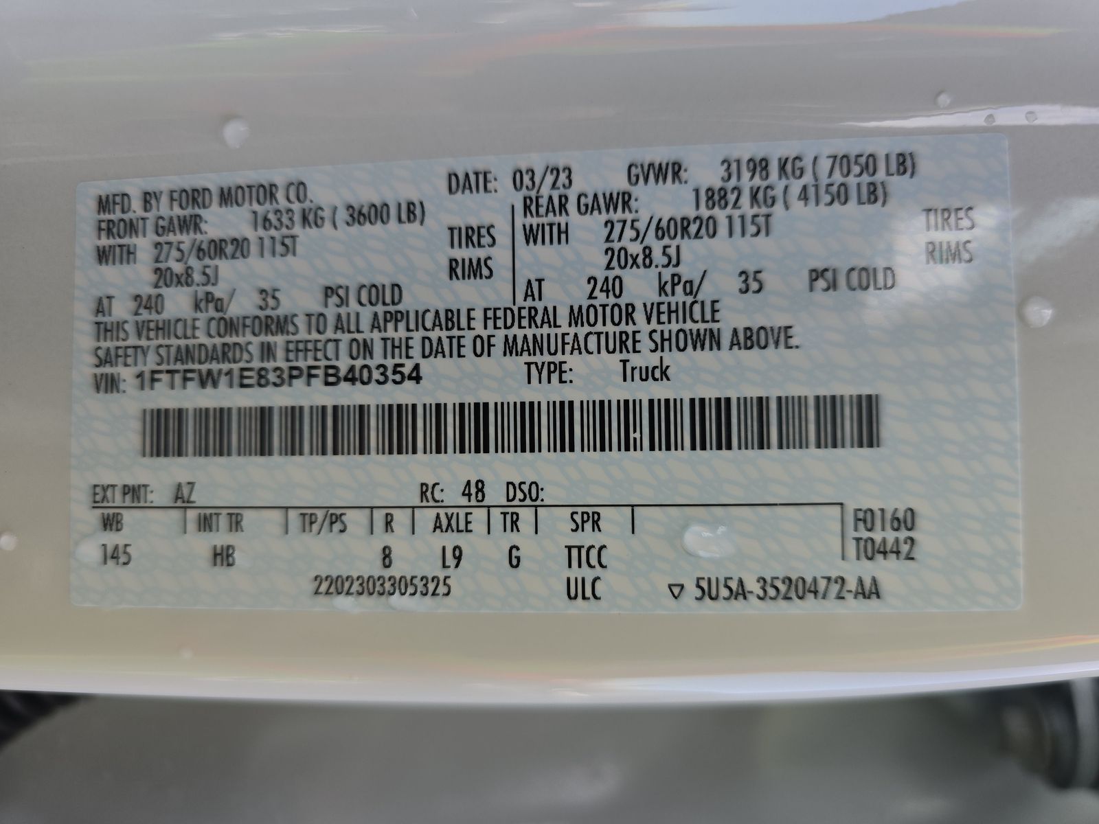 2023 Ford F-150 Lariat AWD