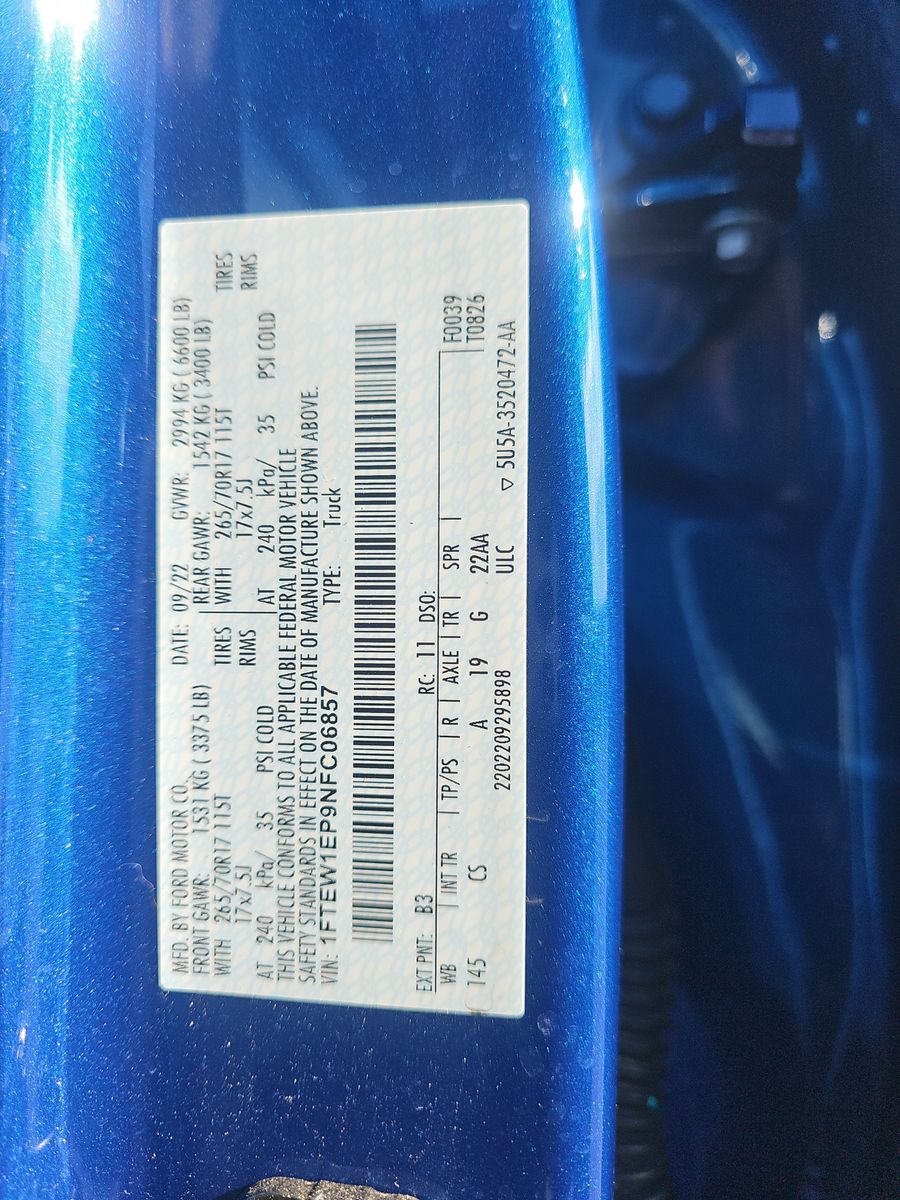 2022 Ford F-150 XL AWD