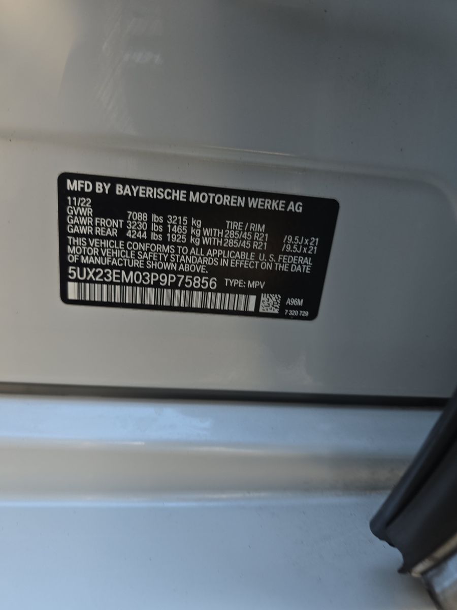 2023 BMW X7 xDrive40i AWD