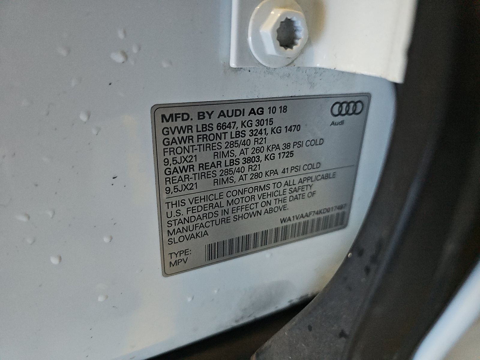 2019 Audi Q7 3.0T Prestige AWD