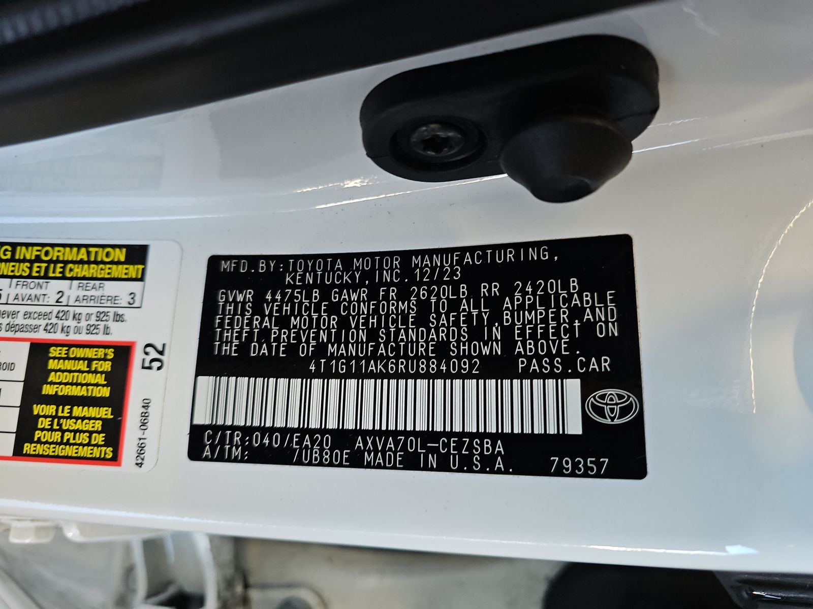 2024 Toyota Camry SE FWD