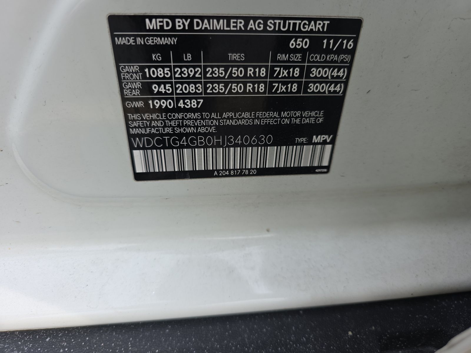 2017 Mercedes-Benz GLA GLA 250 AWD