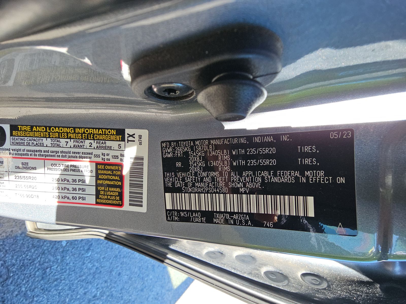 2023 Toyota Highlander Platinum FWD