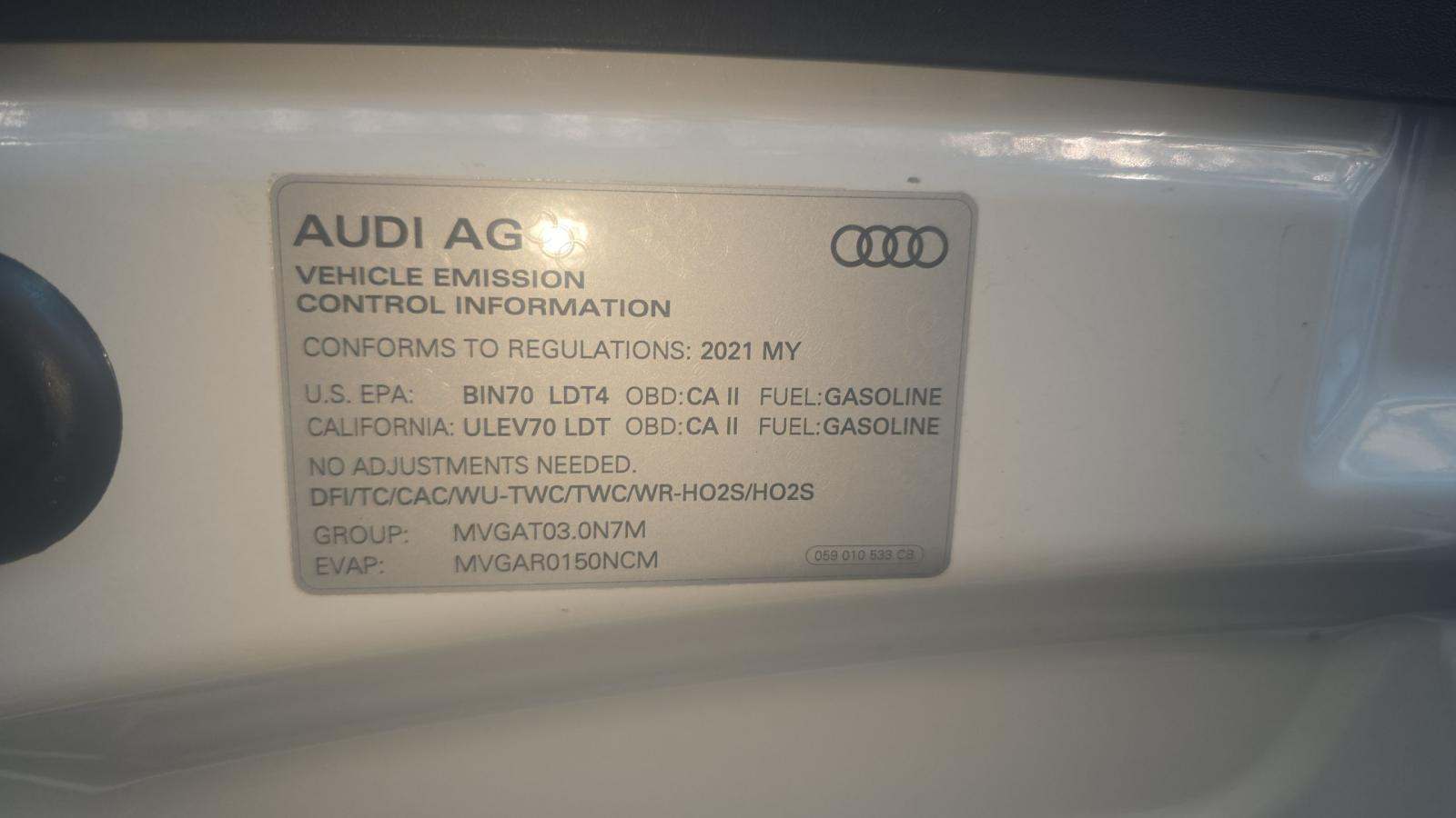 2021 Audi Q8 Premium Plus AWD