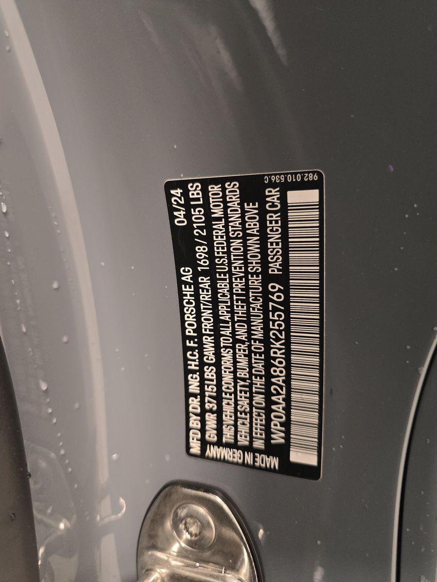 2024 Porsche 718 Cayman Style Edition RWD