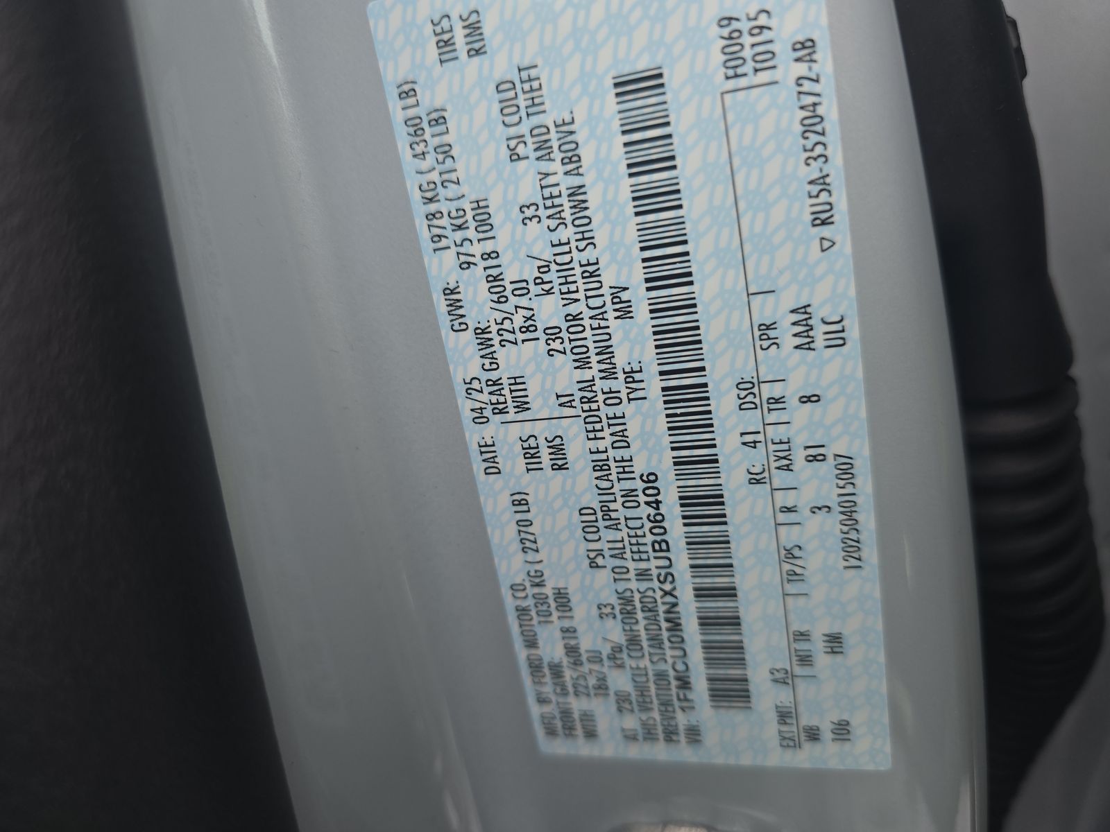 2025 Ford Escape ST-Line FWD