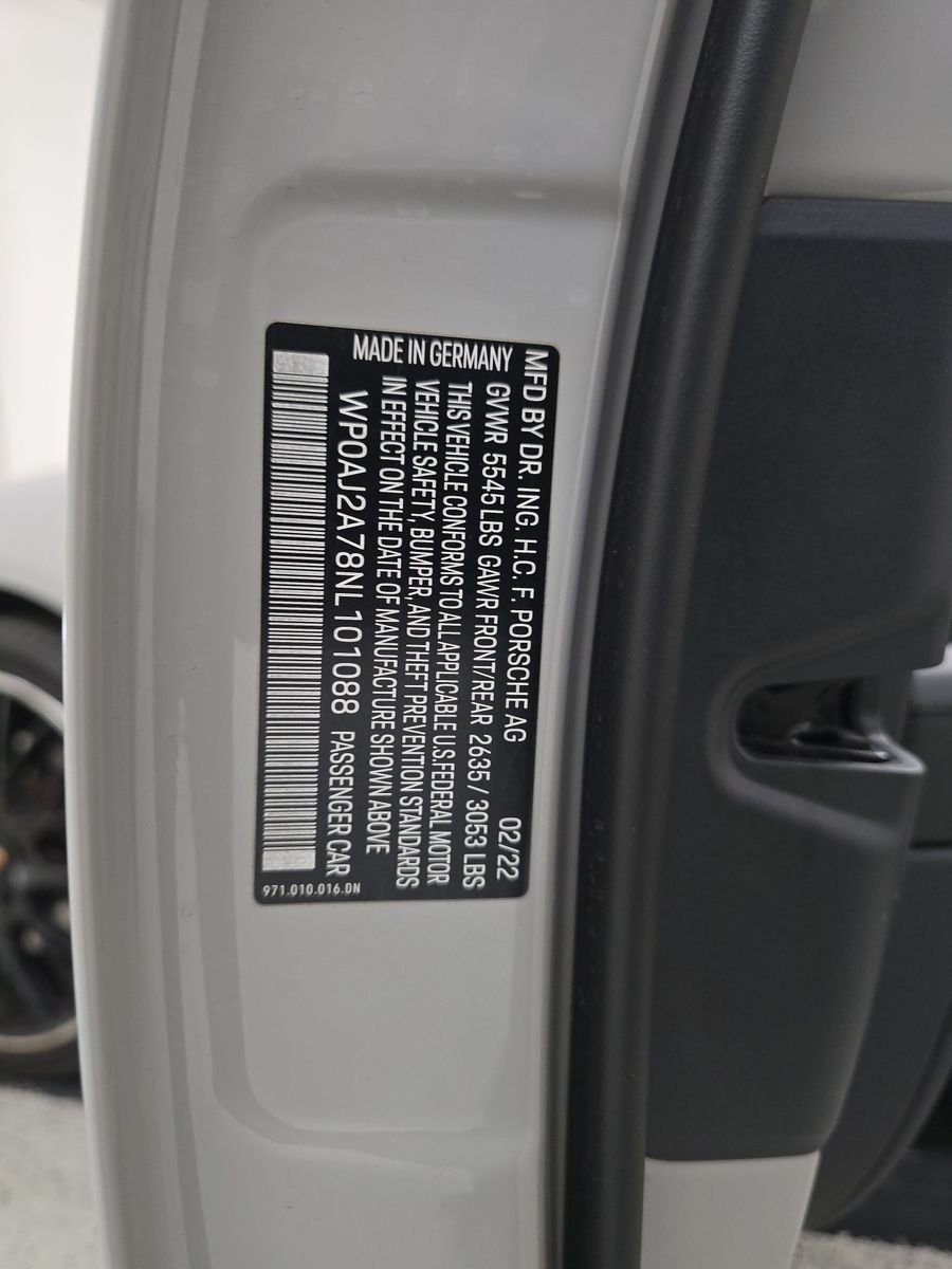 2022 Porsche Panamera Platinum Edition RWD