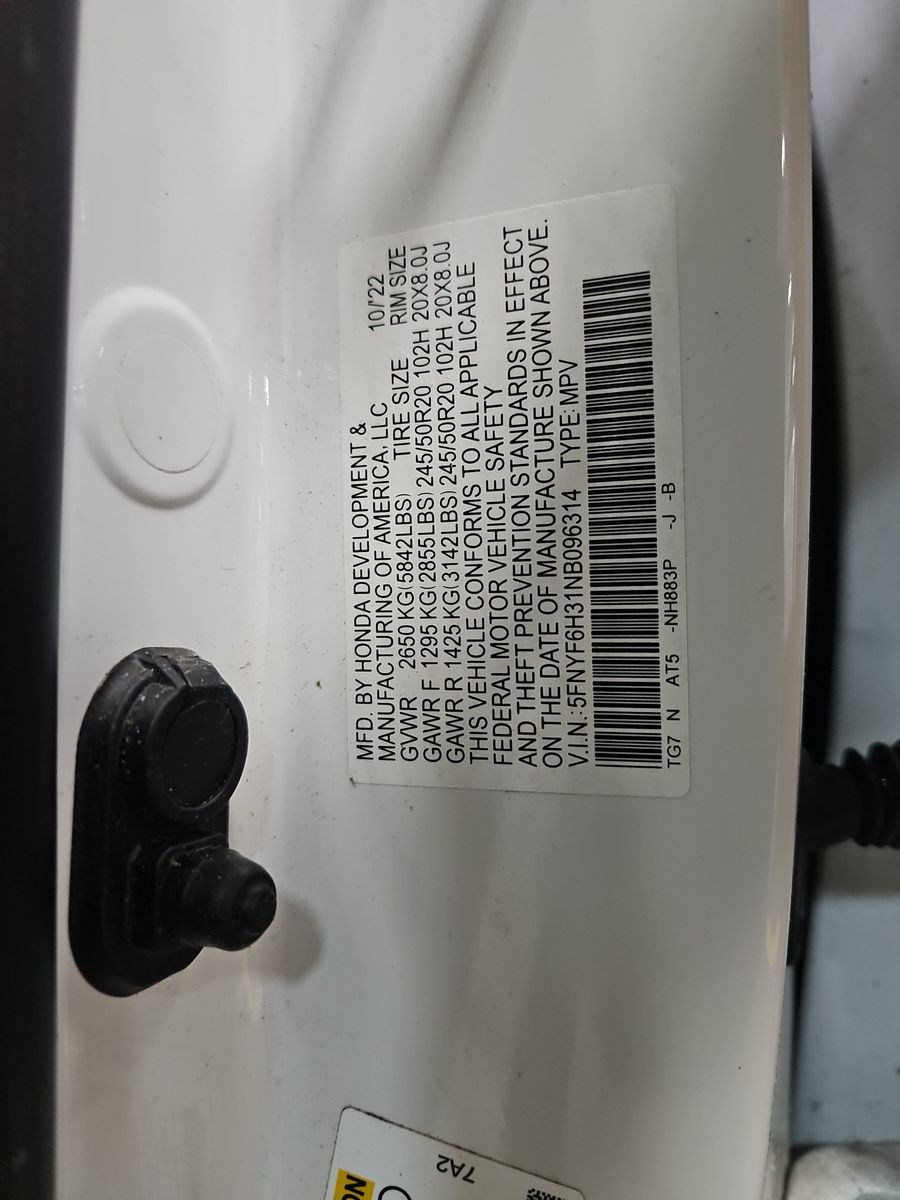 2022 Honda Pilot Sport AWD