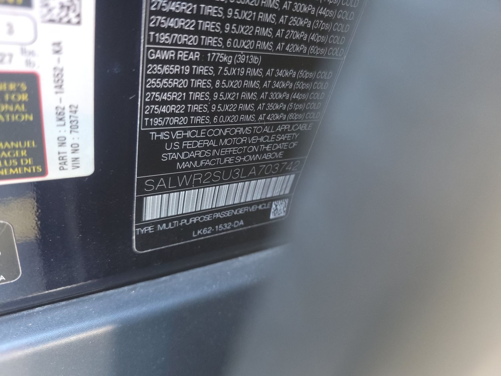 2020 Land Rover Range Rover Sport HSE AWD