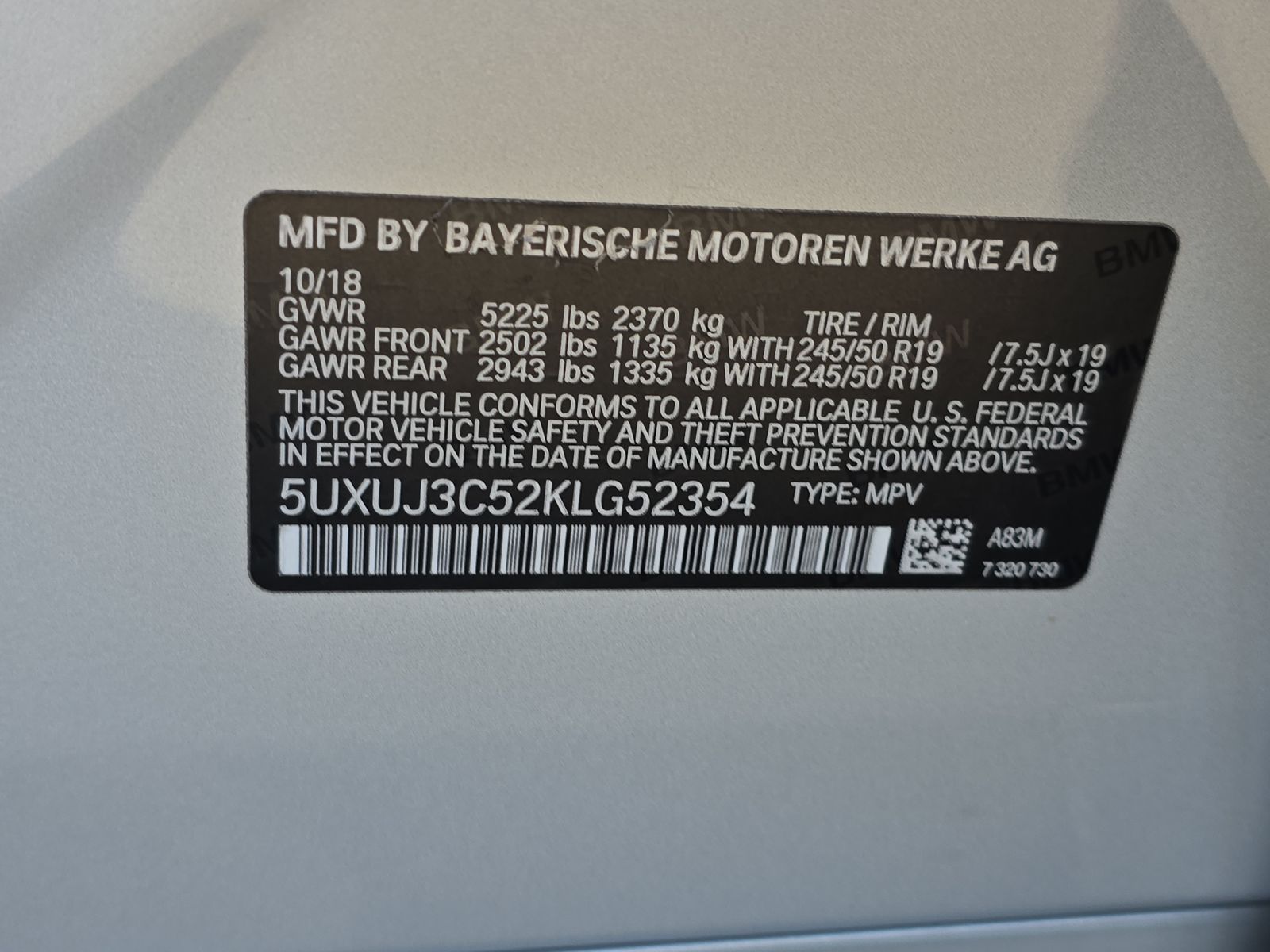 2019 BMW X4 xDrive30i AWD