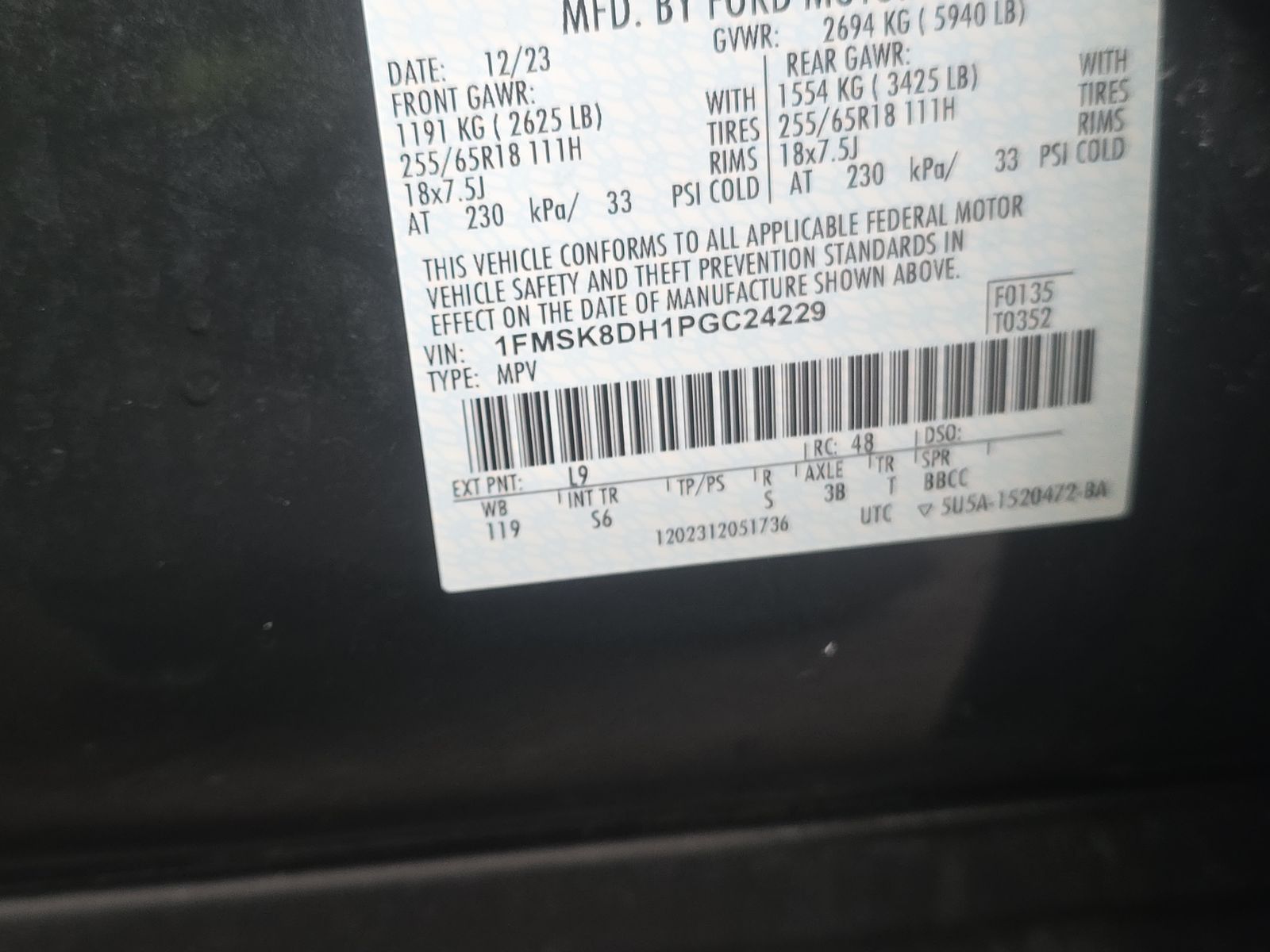 2023 Ford Explorer XLT AWD