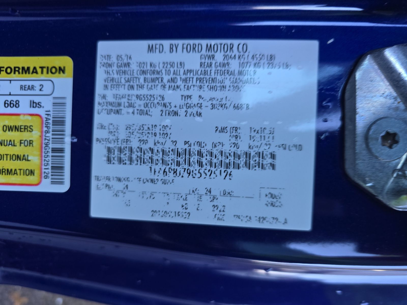 2016 Ford Mustang Shelby GT350 RWD