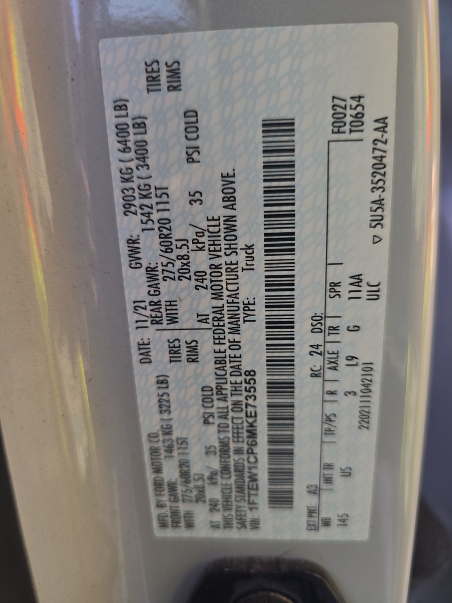 2021 Ford F-150 XLT RWD