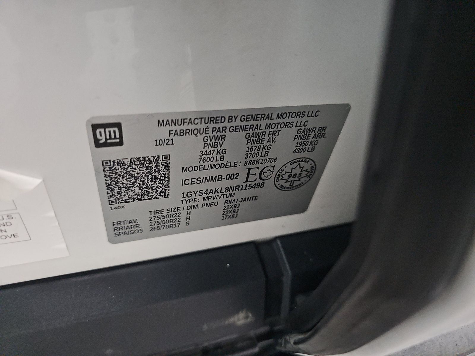 2022 Cadillac Escalade Luxury AWD