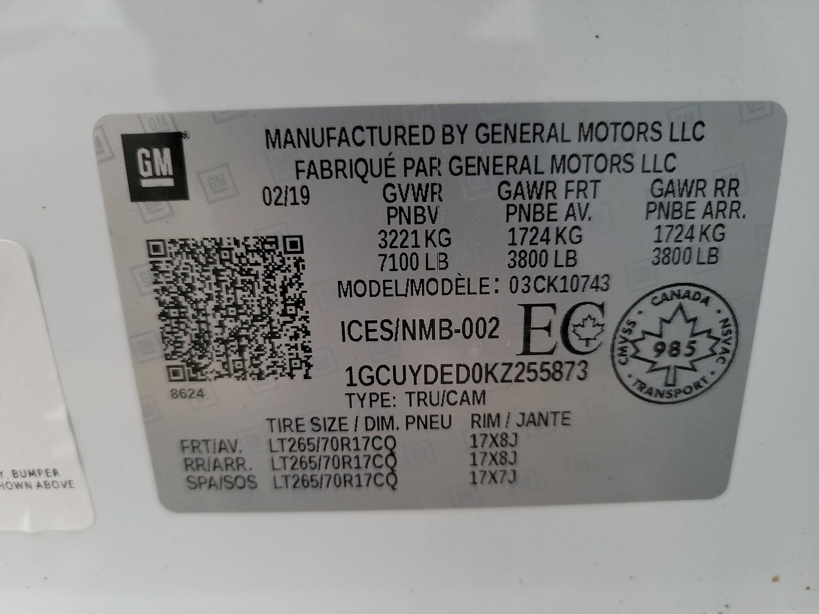 2019 Chevrolet Silverado 1500 LT AWD