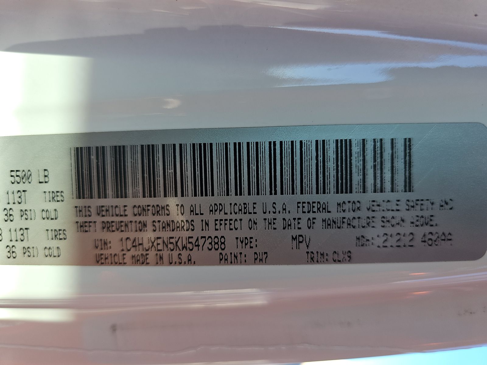 2019 Jeep Wrangler Unlimited Sahara AWD