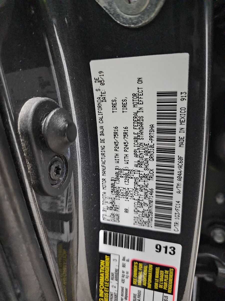 2019 Toyota Tacoma SR5 AWD