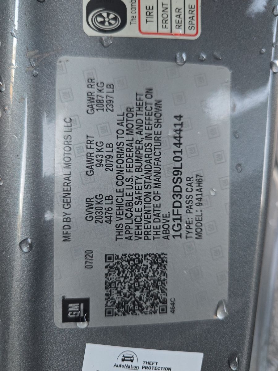 2020 Chevrolet Camaro 2LT RWD