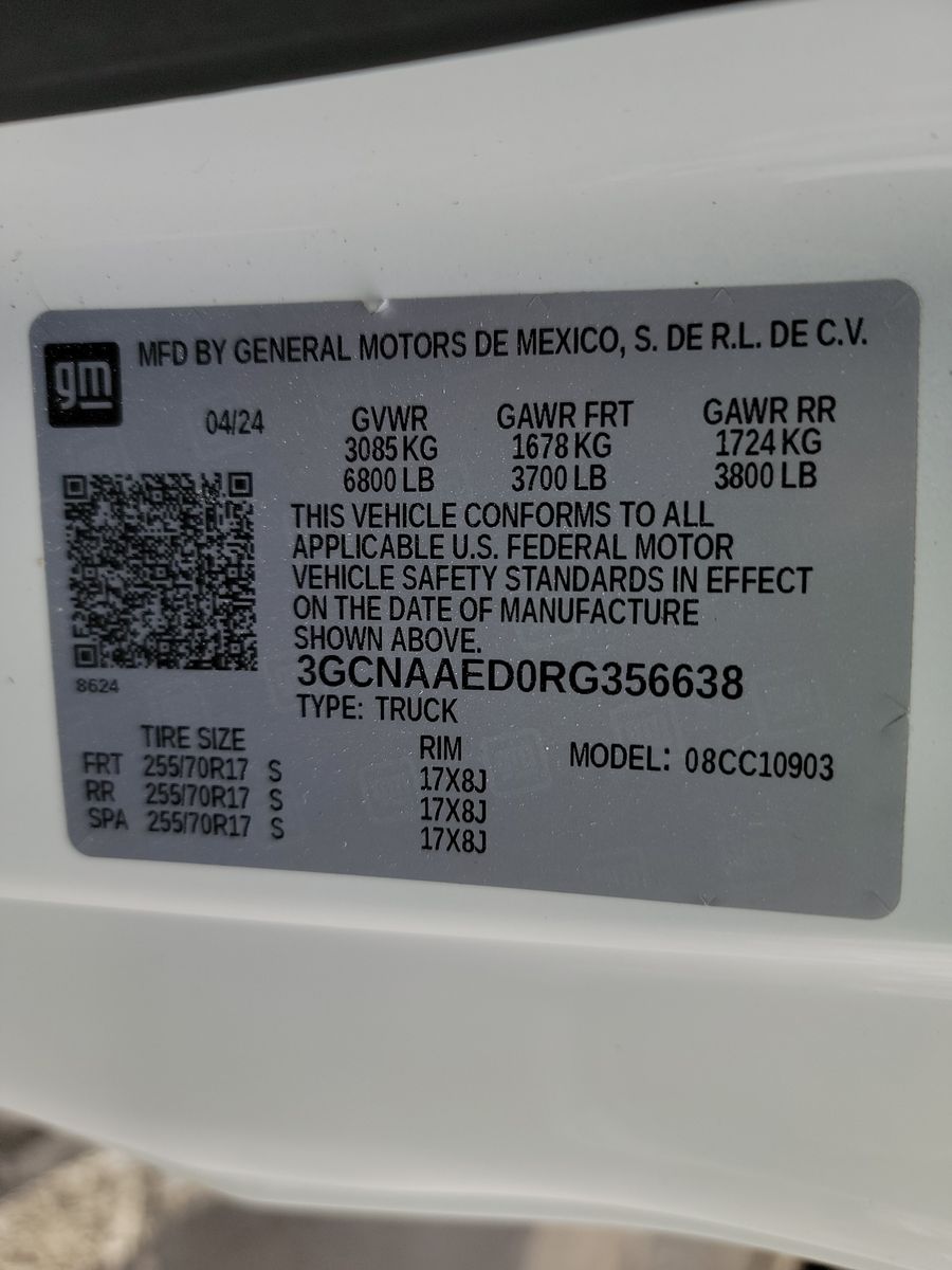 2024 Chevrolet Silverado 1500 Work Truck RWD