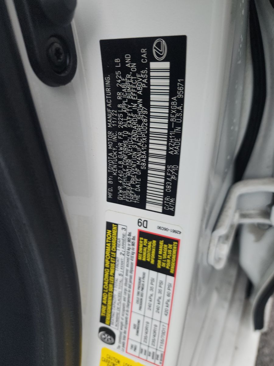 2023 Lexus ES ES 300h F SPORT Handling FWD