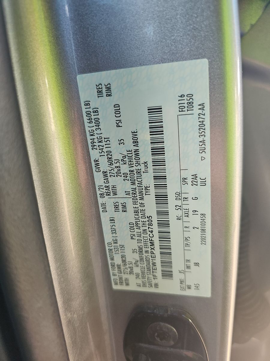 2021 Ford F-150 XL AWD