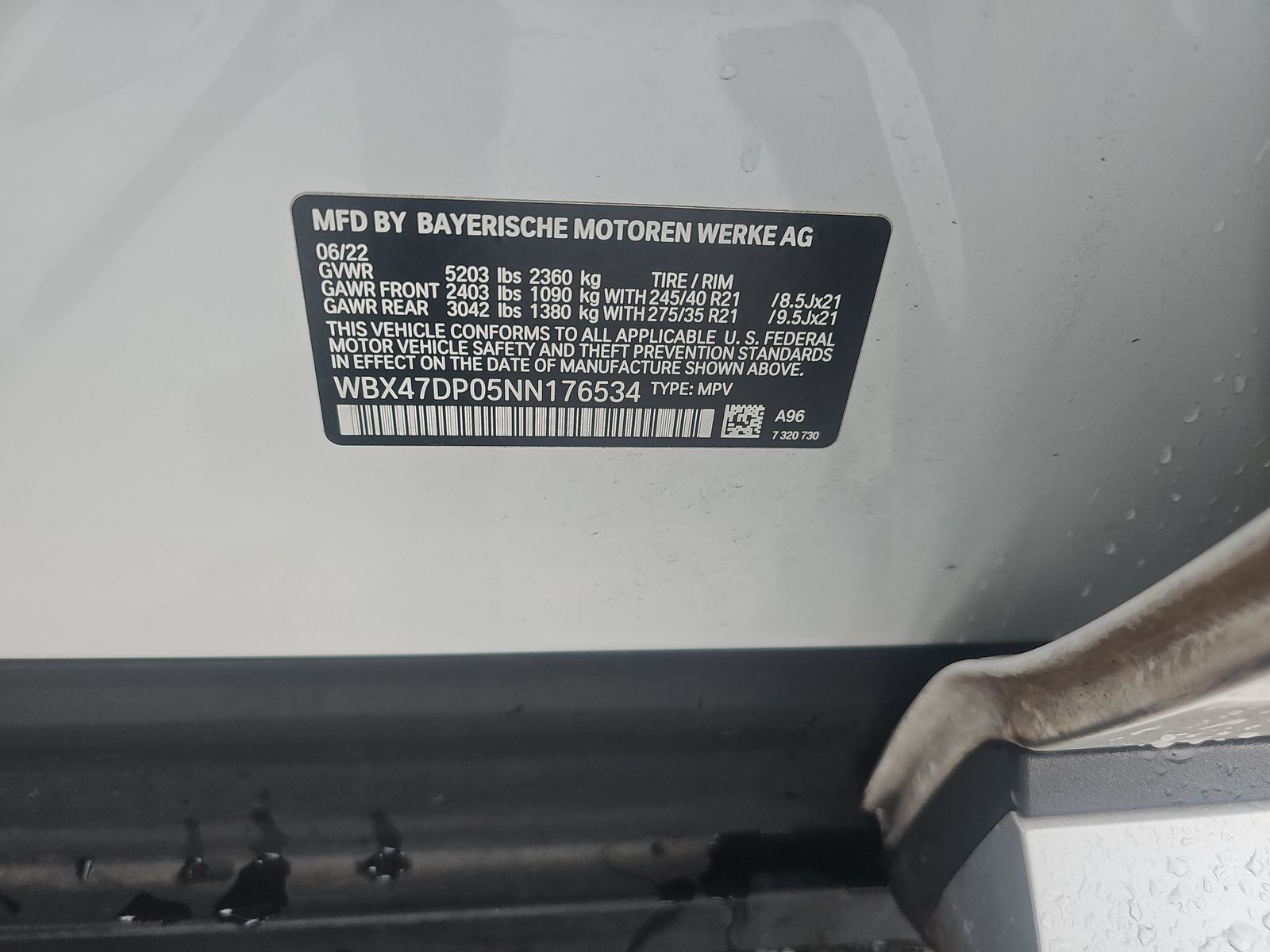 2022 BMW X3 sDrive30i RWD