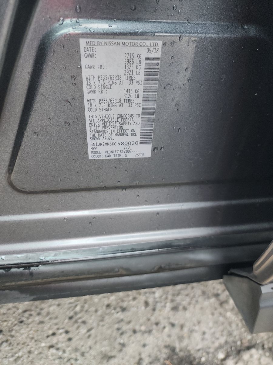 2019 Nissan Pathfinder SV AWD