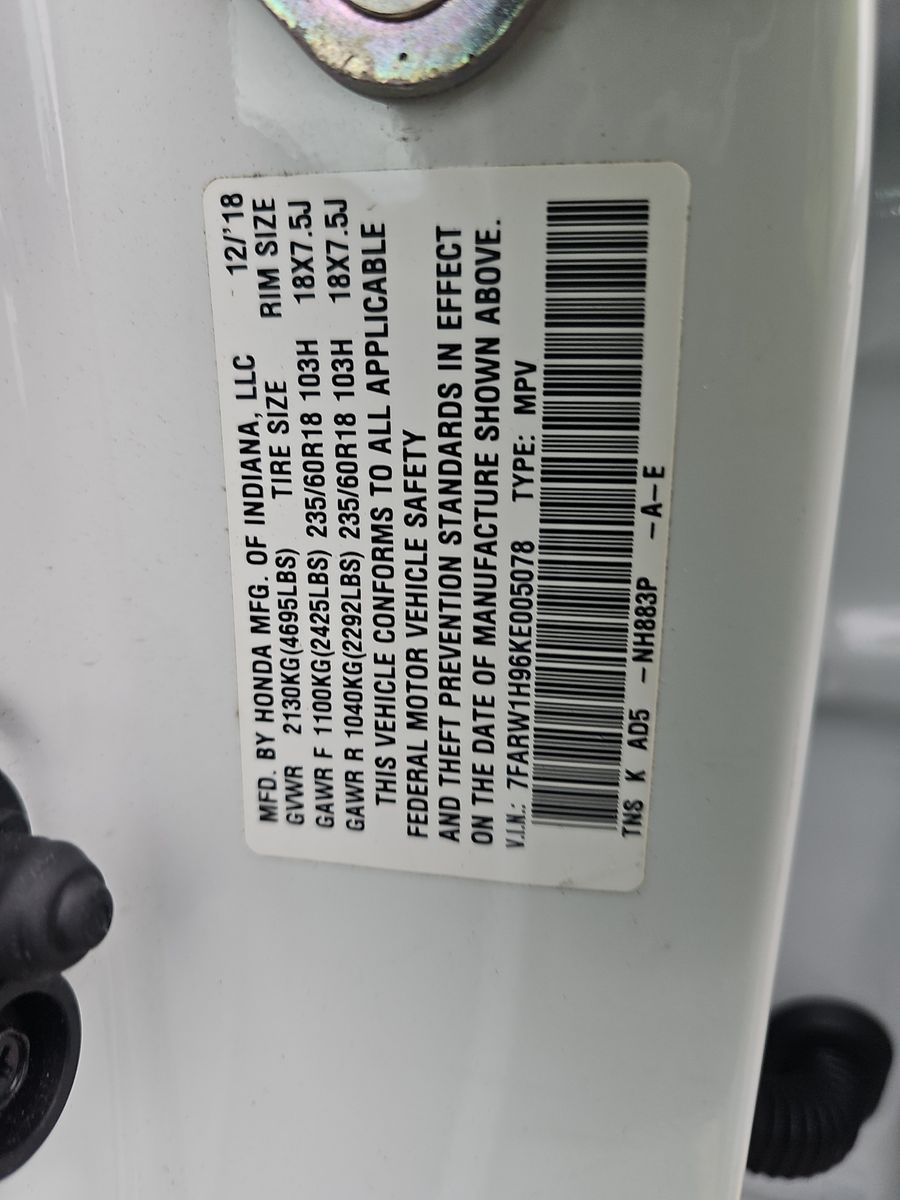 2019 Honda CR-V Touring FWD