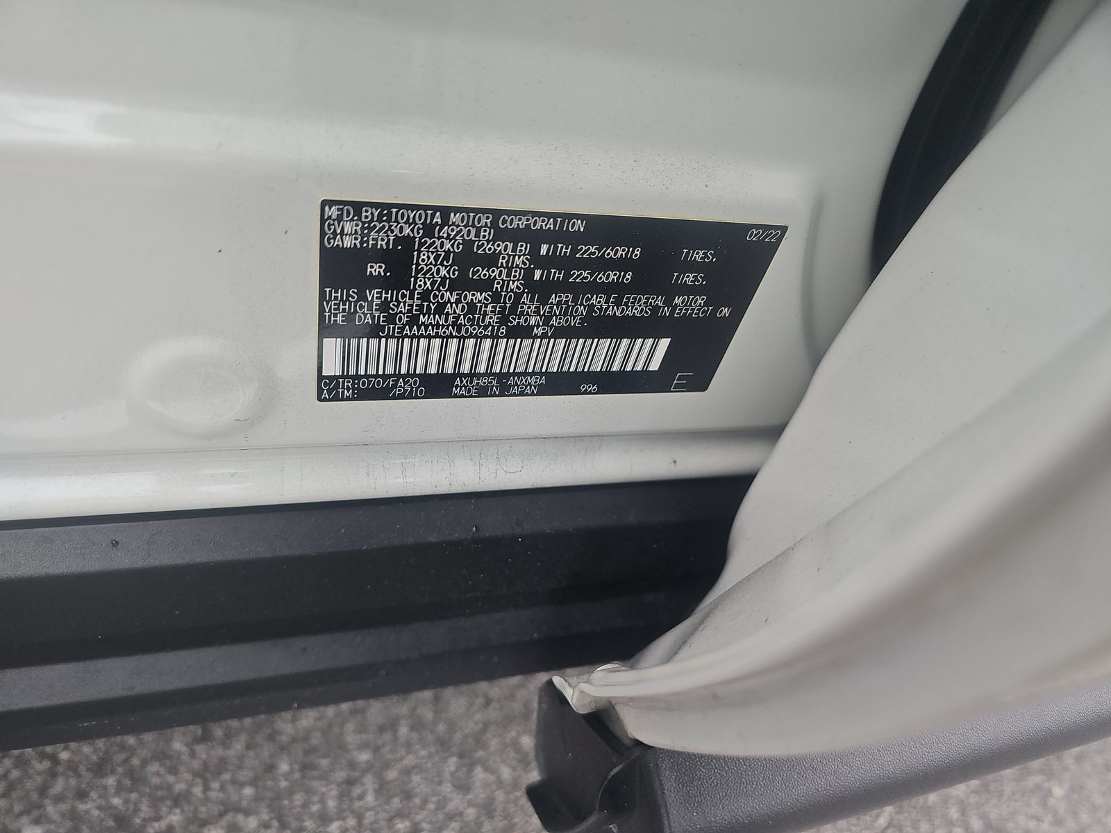 2022 Toyota Venza LE AWD