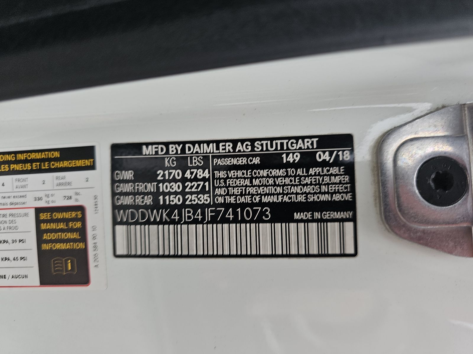 2018 Mercedes-Benz C-Class C 300 RWD