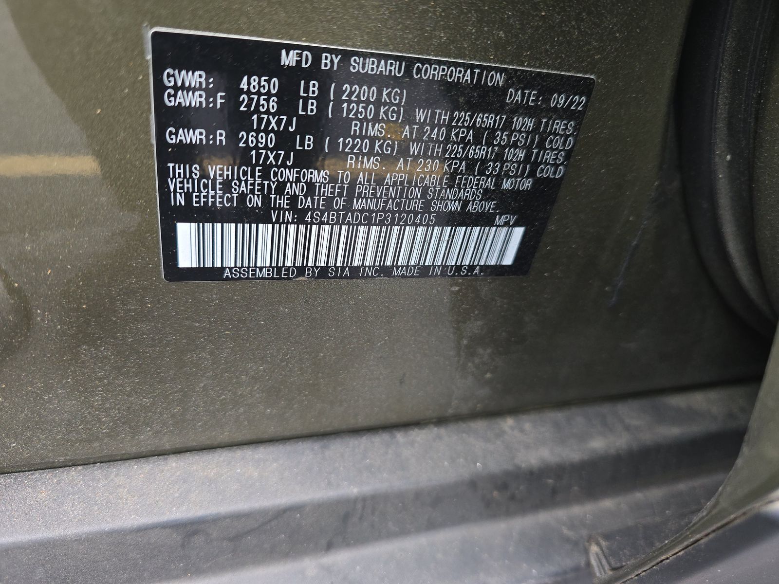 2023 Subaru Outback Premium AWD