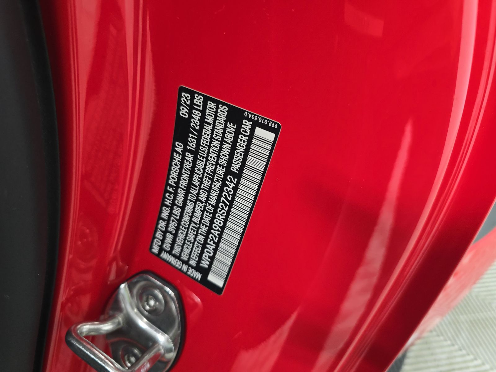 2024 Porsche 911 GT3 RS RWD