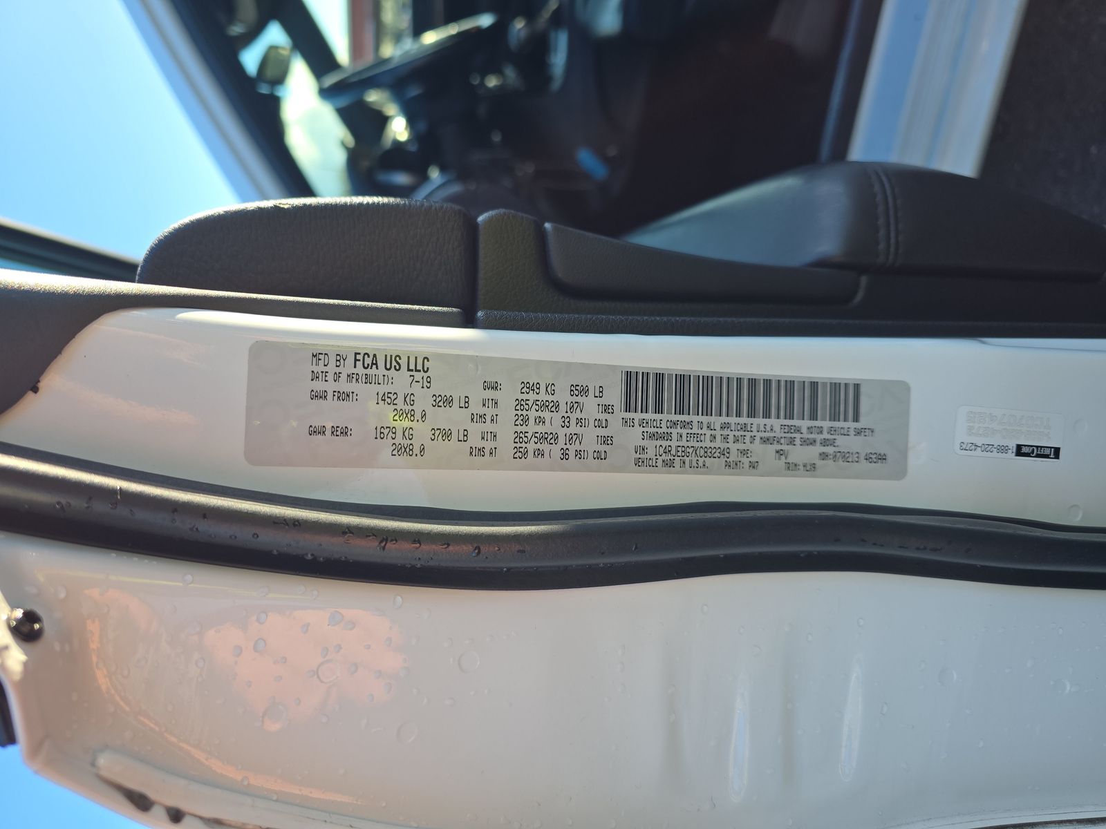 2019 Jeep Grand Cherokee Limited X RWD