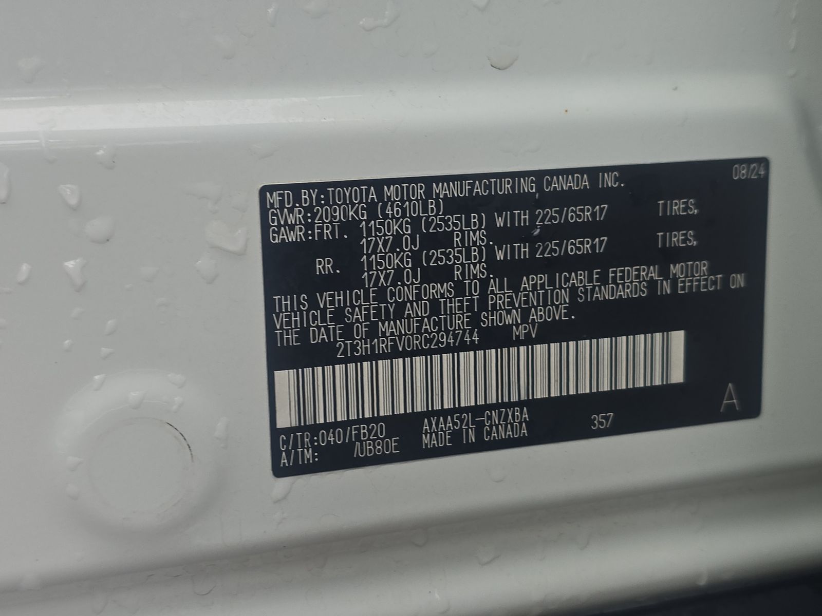 2024 Toyota RAV4 LE FWD