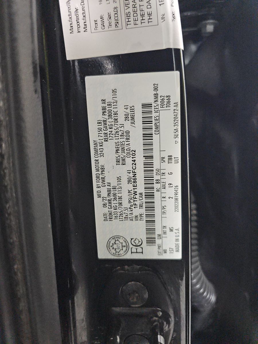 2022 Ford F-150 XLT AWD