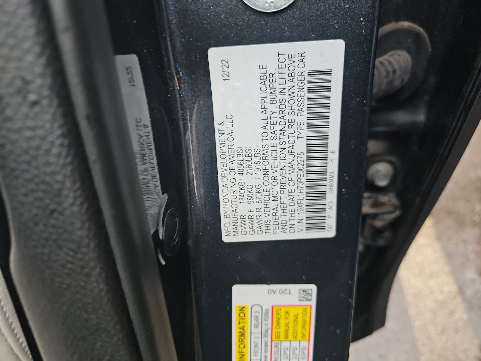 2023 Honda Civic EX-L FWD