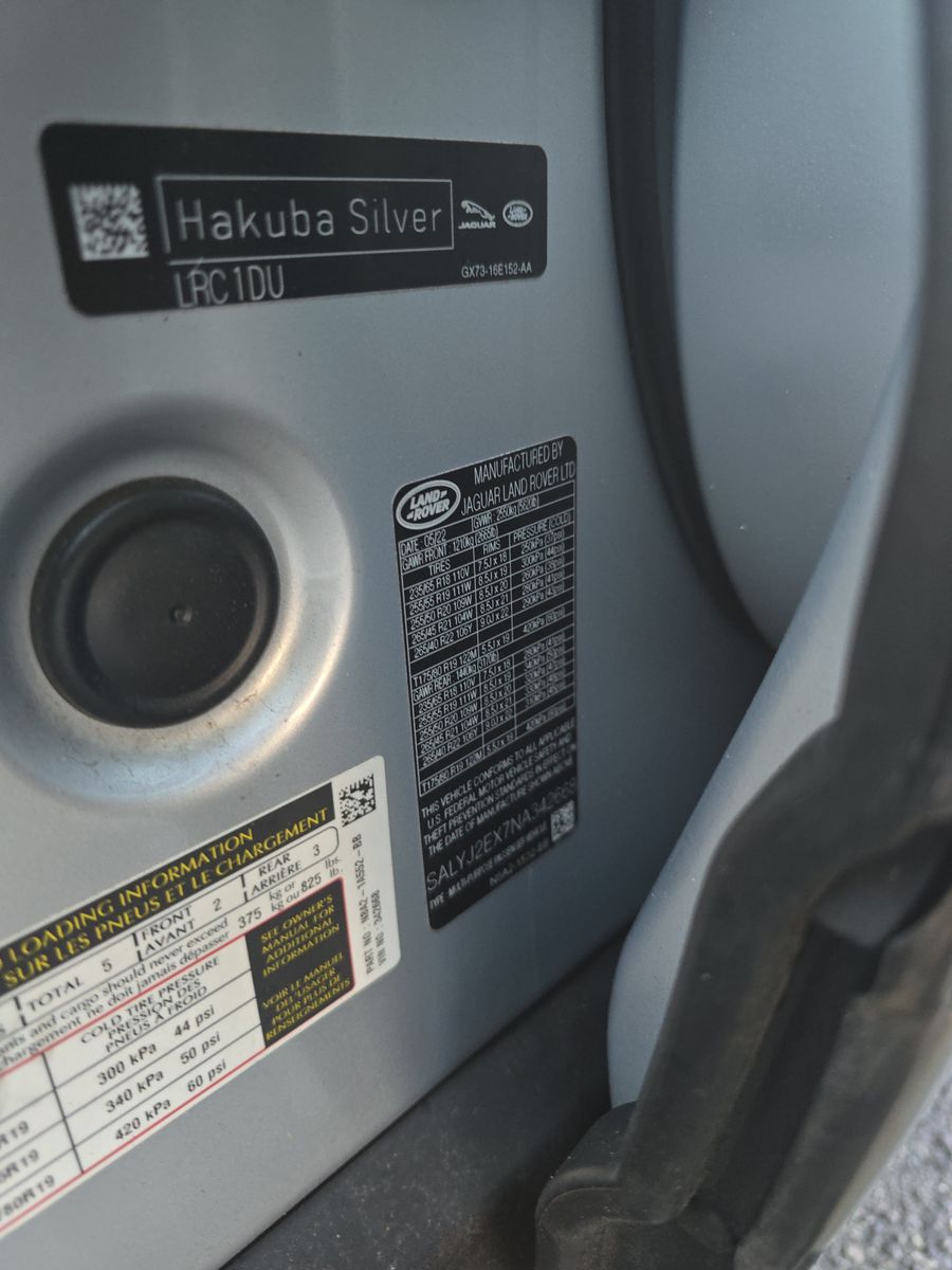 2022 Land Rover Range Rover Velar S AWD