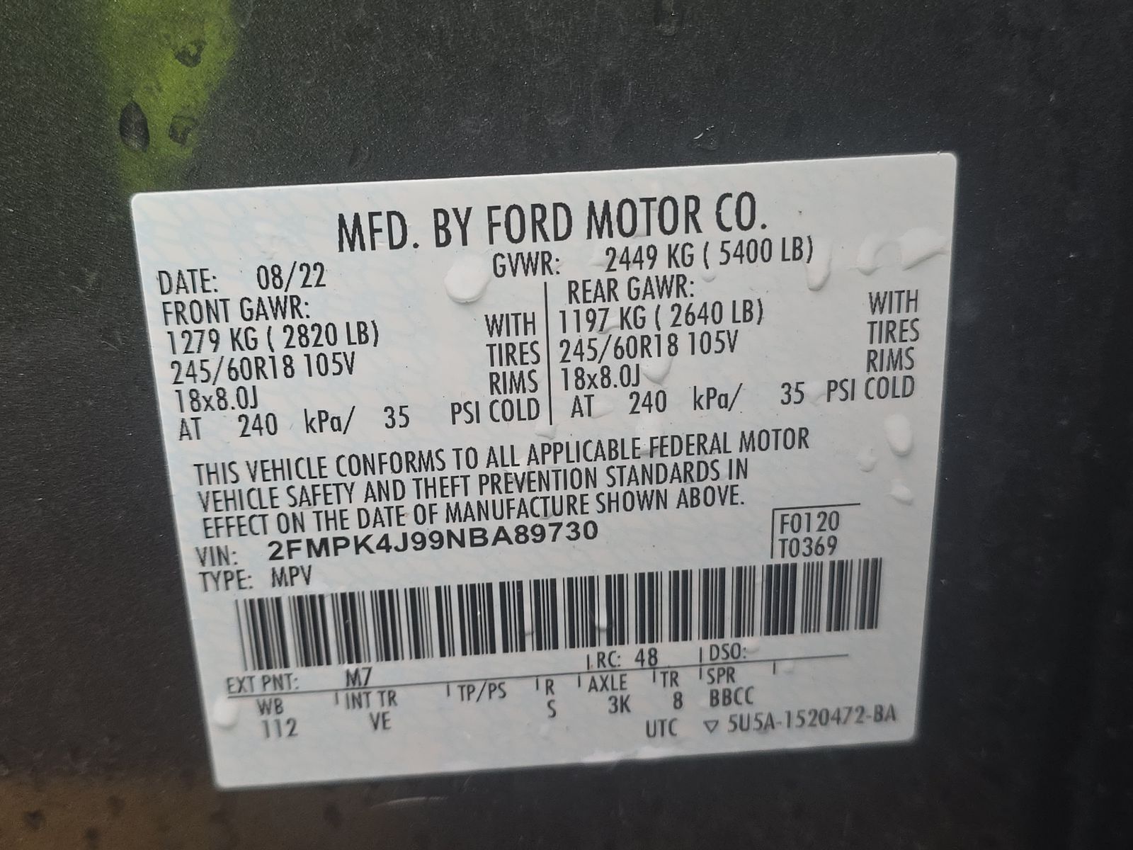 2022 Ford Edge SEL AWD