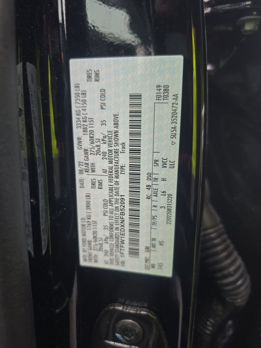 2022 Ford F-150 Hybrid Lariat AWD